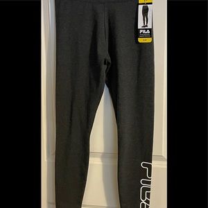 BNWT Fila grey cotton leggings Size S